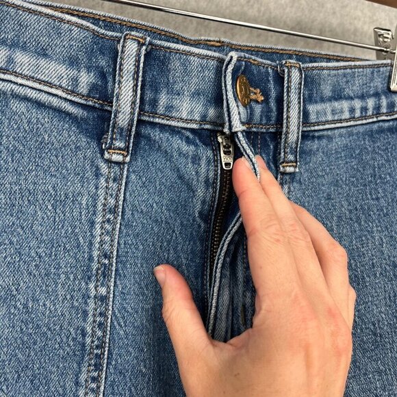 J Crew Womens Mid Rise Straight Leg Utility Crop Jean Size 27 VTG Denim Wash EUC - Picture 3 of 12